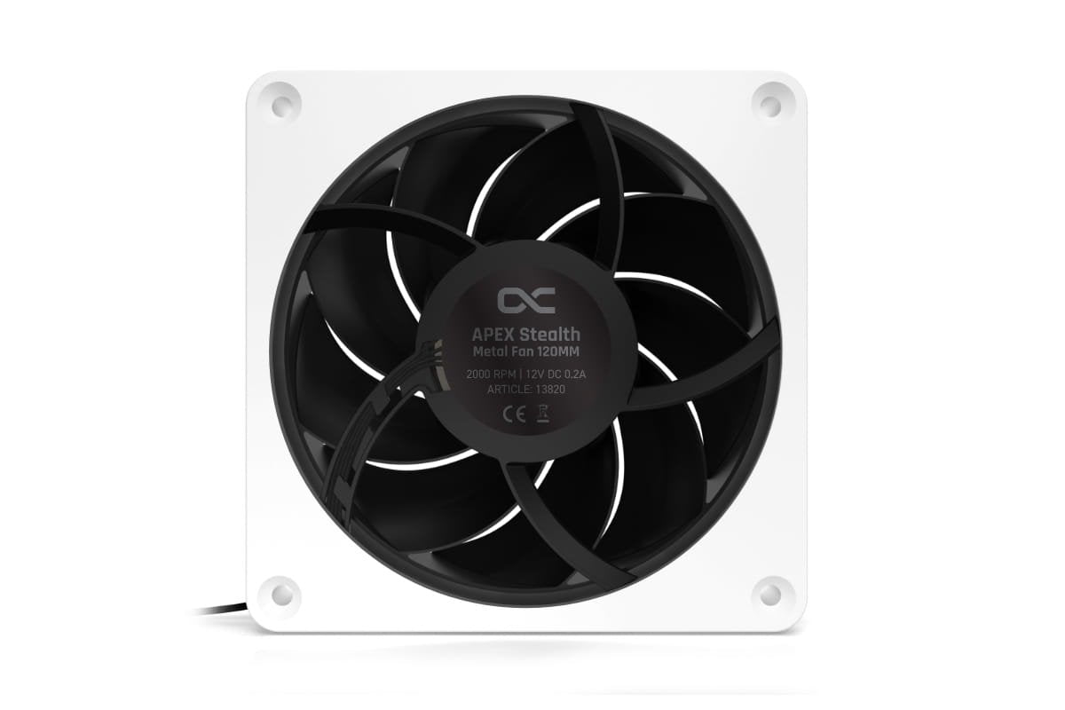 Alphacool Apex Mealth Metall Ventilador 120 Mm, 2.000 U/Min - Blanco
