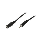 Logilink 3.5mm - 3.5mm, 5m Cable De Audio 3,5mm Negro