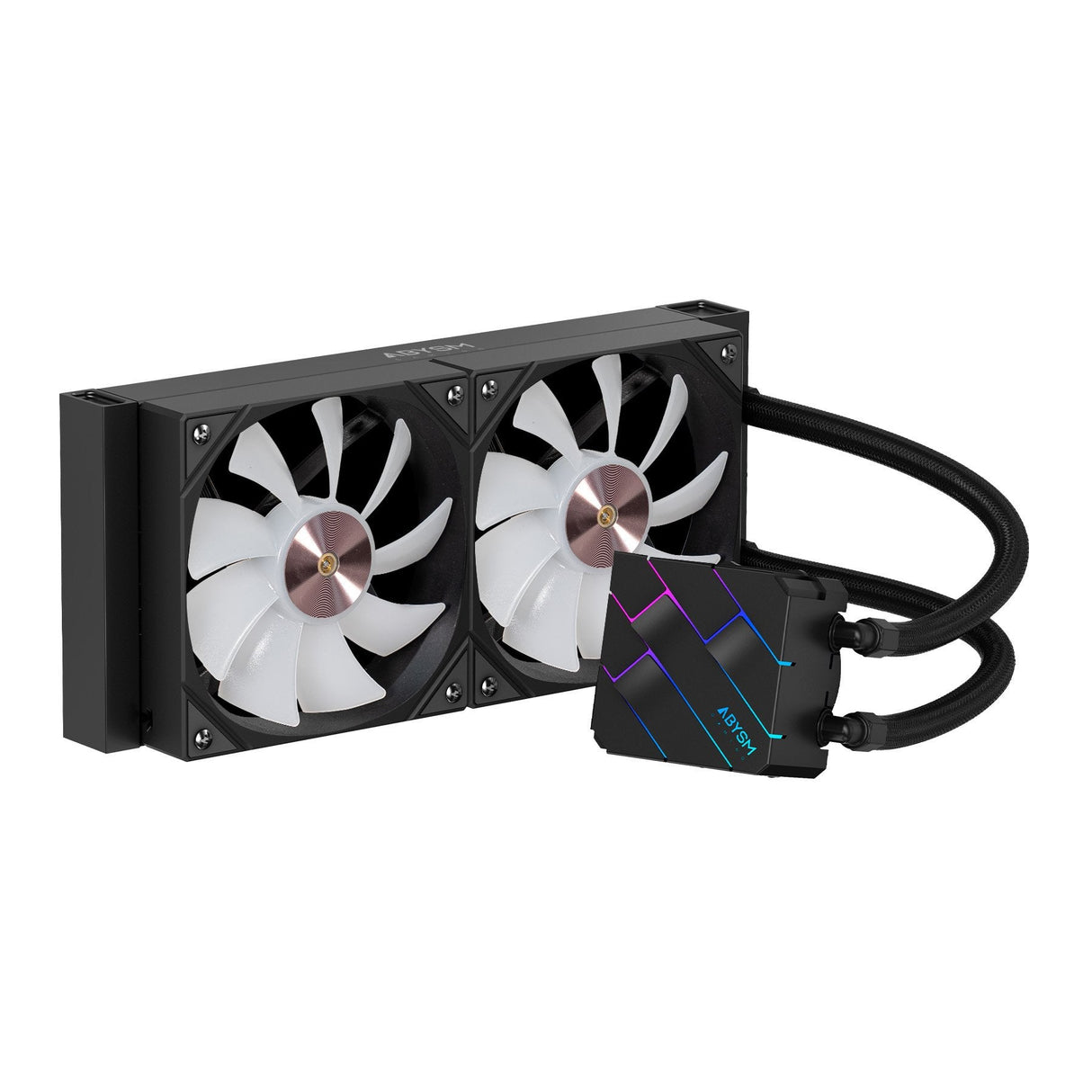 Refrigerador Liquido Cpu Abysm Oceanic Tide 240 Argb - 2 Ventiladores De 120mm - Iluminacion Argb - Bomba 2500rpm -
