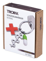 Llavero Troika Get Well De Anilla Multicolor, Plata