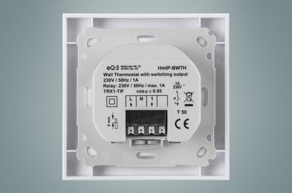 Homematic Ip Termostato De Pared Smart Home Con Salida De Conmutación (Hmip-Bwth) 150628a0