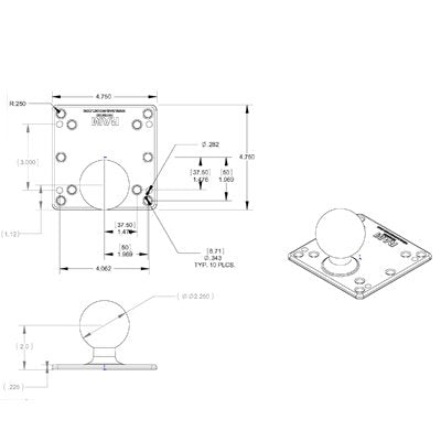 EAN 0793442202469 - RAM Mounts RAM-D-246U accesorio o pieza para soporte imagen 2