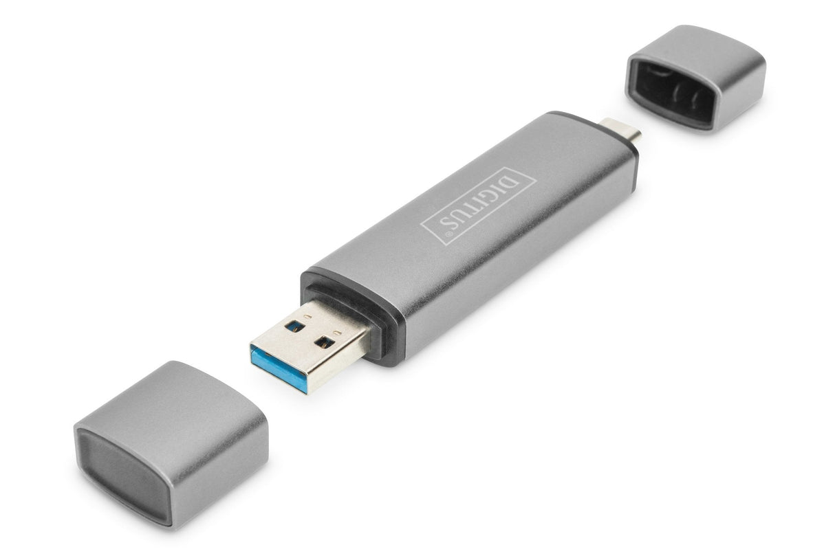 Combo Card Reader Hub Usb-C+   Accs Usb 3.0 1x Sd 1x Microsd Grey