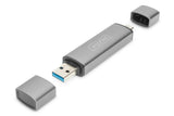 Combo Card Reader Hub Usb-C+   Accs Usb 3.0 1x Sd 1x Microsd Grey