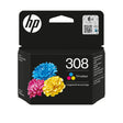 EAN 0196786390357 - HP 308 Tri-color Original Ink Cartridge cartucho de tinta 1 pieza(s) Rendimiento estándar Cian, Magenta,  imagen 1