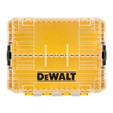 Maleta Dewalt Toughcase Mediana Amarilla, Vacía, Con Soportes Y Cajas A Granel