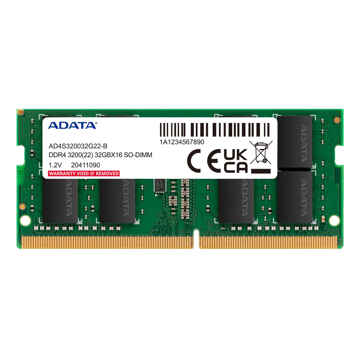 EAN 4711085932655 - ADATA AD4S32008G22-DTGN módulo de memoria 16 GB 2 x 8 GB DDR4 260-pin SO-DIMM imagen 1
