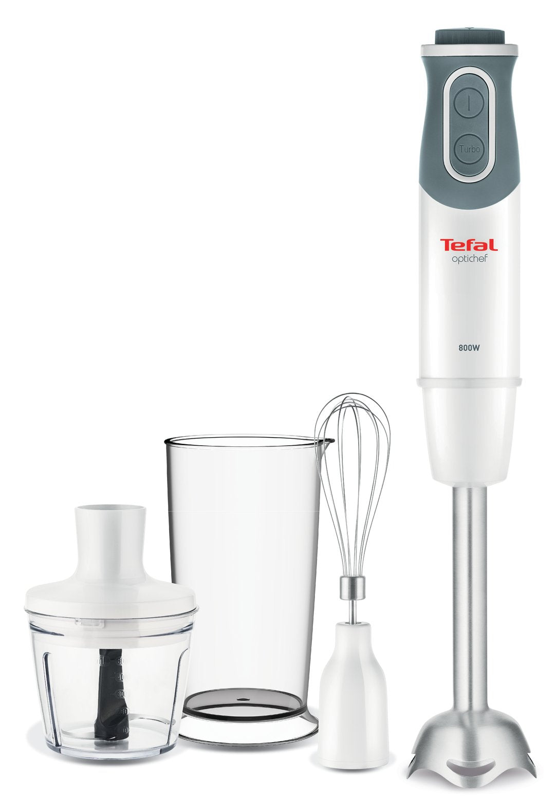 Tefal Optichef Hb643138 Batidora  0,8 L De Inmersión 800 W Metálico Cuarzo, Blanco