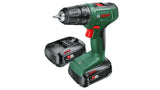 Taladro  Bosch  Inalámbrico Easydrill 18v-40 Verde/Negro, 2x Batería Li-Ion 1,5ah, Maletín, Power For All Alliance 06039d8002