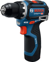 Bosch Professional Taladro Atornillador Inalámbrico Gsr 12v-32 Professional, 12 Voltios Azul/Negro, Batería De Ion De Litio 2,0 Ah + 4,0 Ah, Juego De Accesorios De 40 Piezas, L-Boxx 06019n7005
