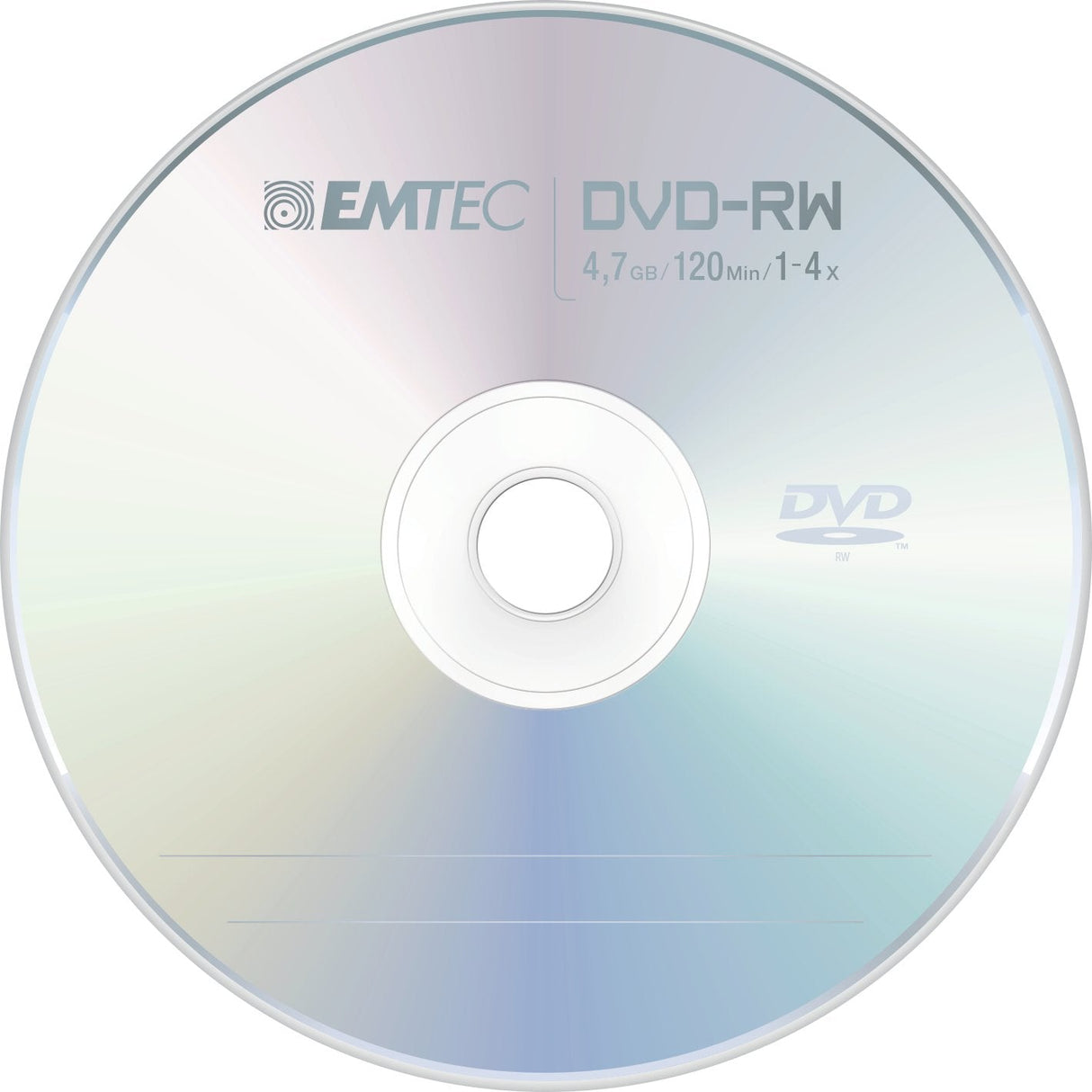 Dvd-Rw Emtec 4,7 Gb 10 Piezas 4x Pastel Clásico