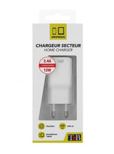 Tnb 2.4a Mains 2 Usb Charger White