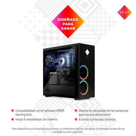 EAN 196188868843 - HP OMEN 40L GT21-0030ns AMD Ryzen™ 7 5800X 16 GB DDR4-SDRAM 1 TB SSD NVIDIA GeForce RTX 3060 Ti FreeDOS To imagen 9
