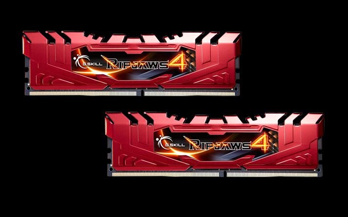 Memoria G.Skill 8gb Ddr4-2666  2 X 4 Gb 2666 Mhz  Rojo