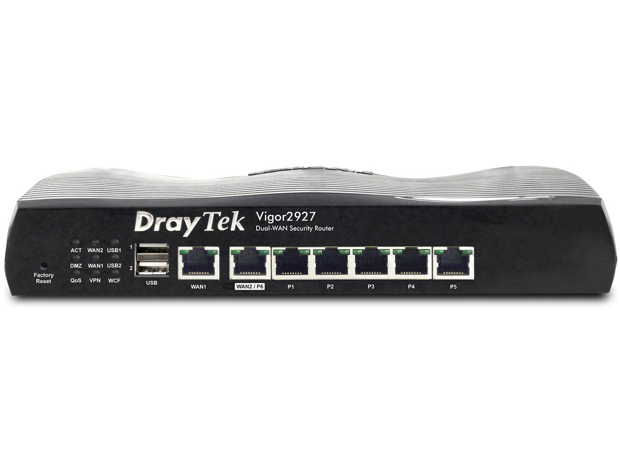 Draytek Vigor 2927 Vpn Firewall Router 1xrj-45 1gbps Wan 5xrj-45 1gbps Lan 2x Usb 2.0