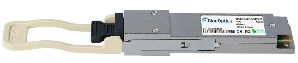 Blueoptics Hpe Aruba X142 Jh231a Blueoptics Bo25k859s2d Qsfp Transceiver, 40gbase-Sr4, Multimode Fiber, 4x850nm, 150m