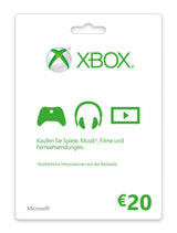 Ms Esd Gift Card Xbox Live Agency Online 20 Euro