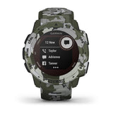 Reloj Deportivo Con Gps Garmin Instinct Solar Camo Militar Pantalla 23*23mm Carga Solar Frec Cardiaca Pulsioximetro Notific. -Caja Reforzada