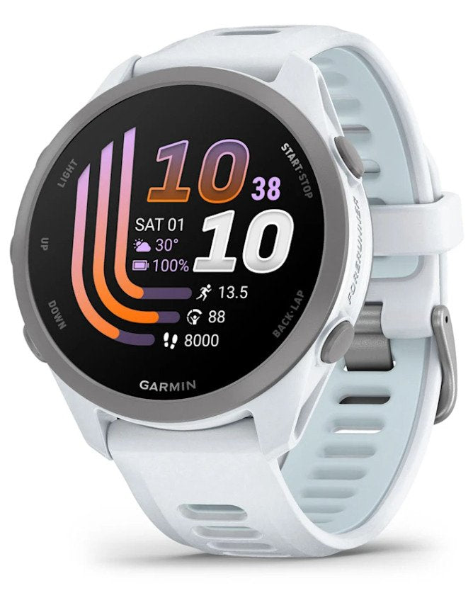Garmin Forerunner 170 Music 3,05 Cm (1.2") Amoled 42 Mm Digital 390 X 390 Pixeles Pantalla Táctil Blanco Gps (Satélite)
