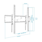 Tooq Soporte Fijo De Pared Para Tv De 60"-100" - Inclinable - Peso Max 130kg - Vesa 1000x800mm - Negro