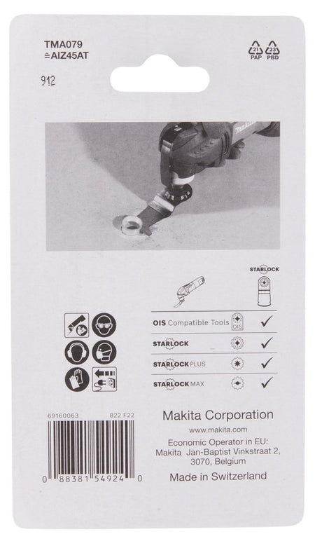 EAN 0088381549240 - Makita B-69755 hoja de sierra de calar, de sierra de marquetería y de sierra recíproca Carburo de tungste imagen 3