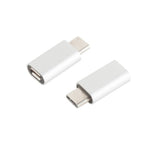 S-Conn 14-05017 Cambiador De Género Para Cable Usb 3.1 C Micro Usb 2.0 B Plata