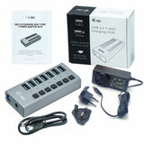 EAN 8595611702938 - i-tec U3CHARGEHUB7 cargador de dispositivo móvil Universal Gris Corriente alterna Carga rápida Interior imagen 4