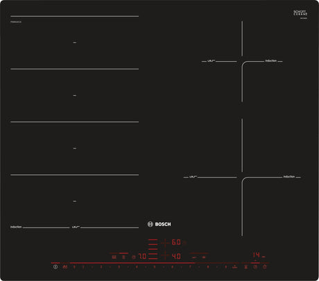 EAN 4242002915814 - Bosch Serie 8 PXE601DC1E hobs Negro Integrado Con placa de inducción 4 zona(s) imagen 1