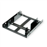 Roline Montageadapter, 3,5 Zoll Rahmen Fr 2x 2.5 Hdd Ssd, Metall, Schwarz