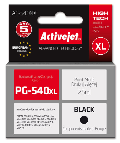 EAN 5901443391128 - Activejet AC-540NX cartucho de tinta 1 pieza(s) Compatible Negro imagen 1