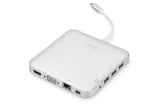 Digitus Estación Dock Usb-C A Hdmi/Mini Displayport/Vga/Usb 3.0/Jack/Rj-45/Micro Sd/Sdhc/Sdxc/Mmc