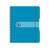 Herlitz Spiralblock "To Go" Pp-Funda A5 80 Bl. Transp.Azul