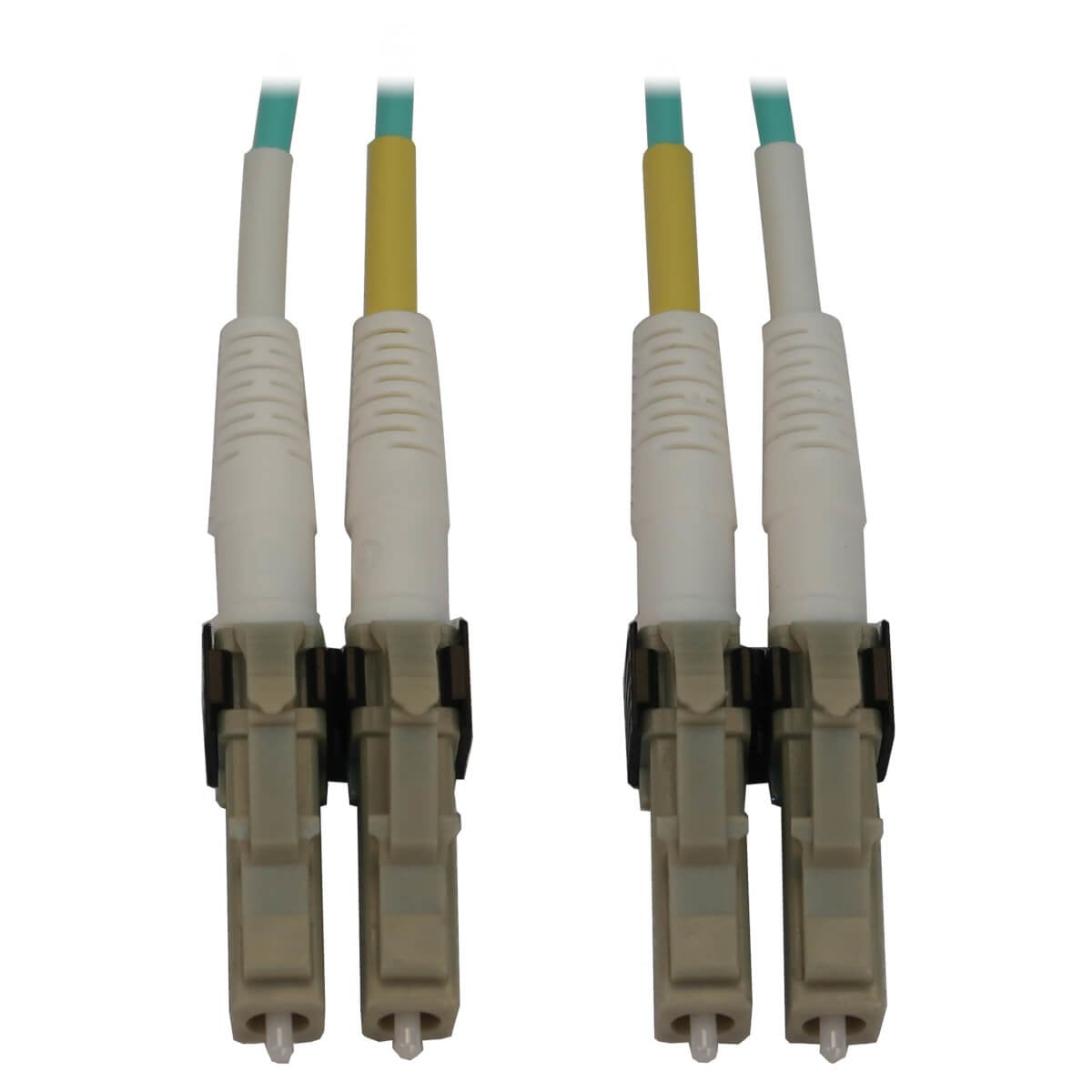 Eaton Tripp Lite   400g Multimode 50/125 Om3 Switchable Fiber Optic Cable (Duplex Lc-Pc M/M), Lszh, Aqua, 10 M (32.8 Ft.)