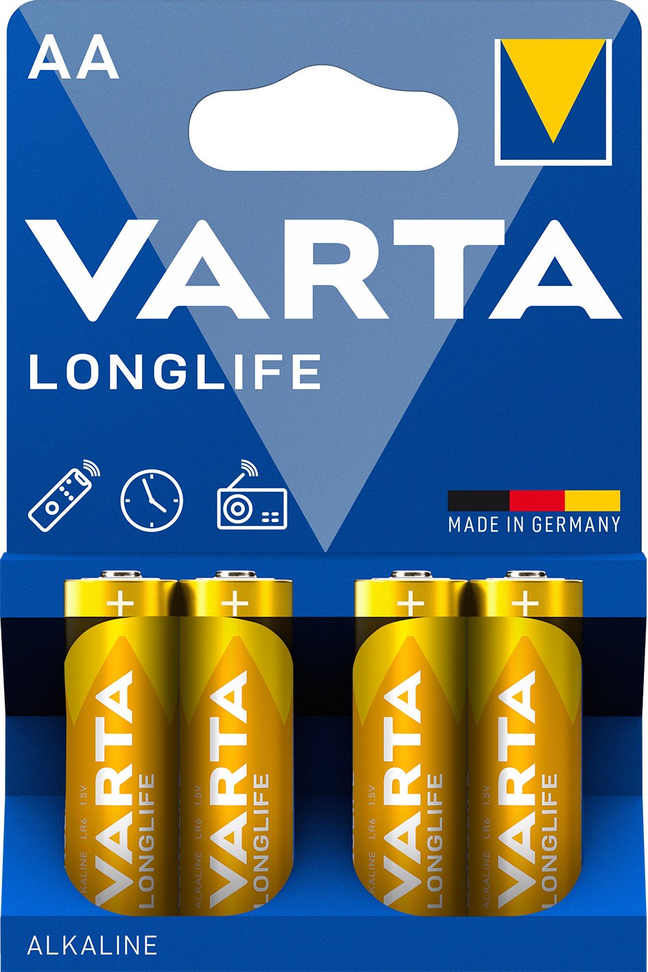 Varta Longlife Pila Alcalina Aa Lr6 Blister*4