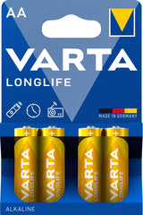 Varta Longlife Pila Alcalina Aa Lr6 Blister*4