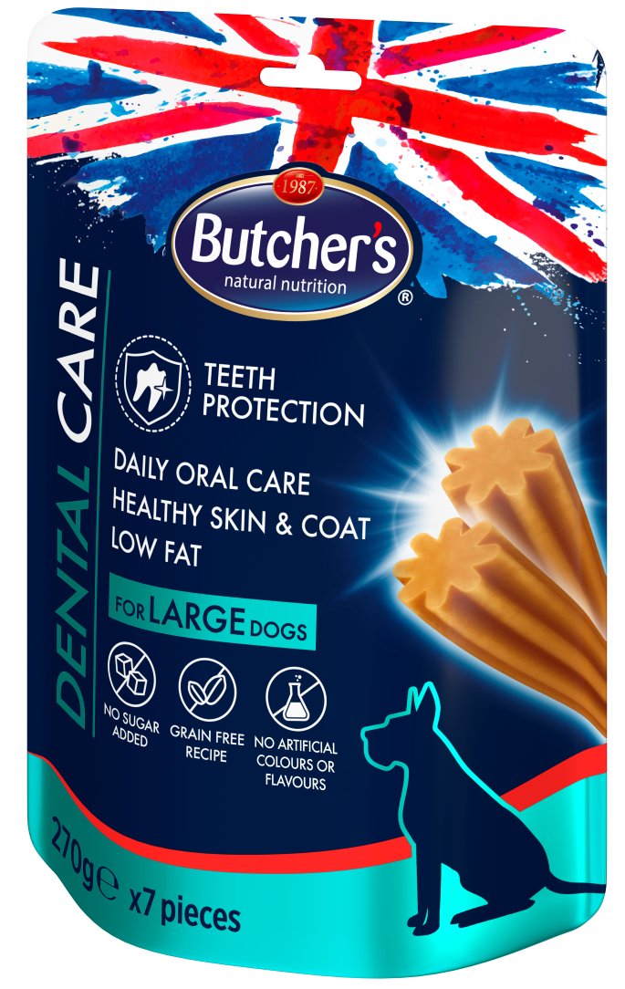 Butcher'S Dental Care - Snack Dental Para Razas Grandes - 270g