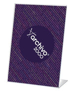 Archivo 2000 Expositor Sobremesa En Forma De L Din A4 Vertical 95x210x305 Mm Cristal Transparente