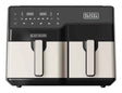 EAN 8432406730090 - Black & Decker BXAF9000E Doble 9 L Independiente 2500 W Freidora de aire caliente Negro, Acero inoxidable imagen 1