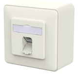 Metz Connect Anschlussdose E-Dat C6a Idc 1 Port Ap Reinblanco