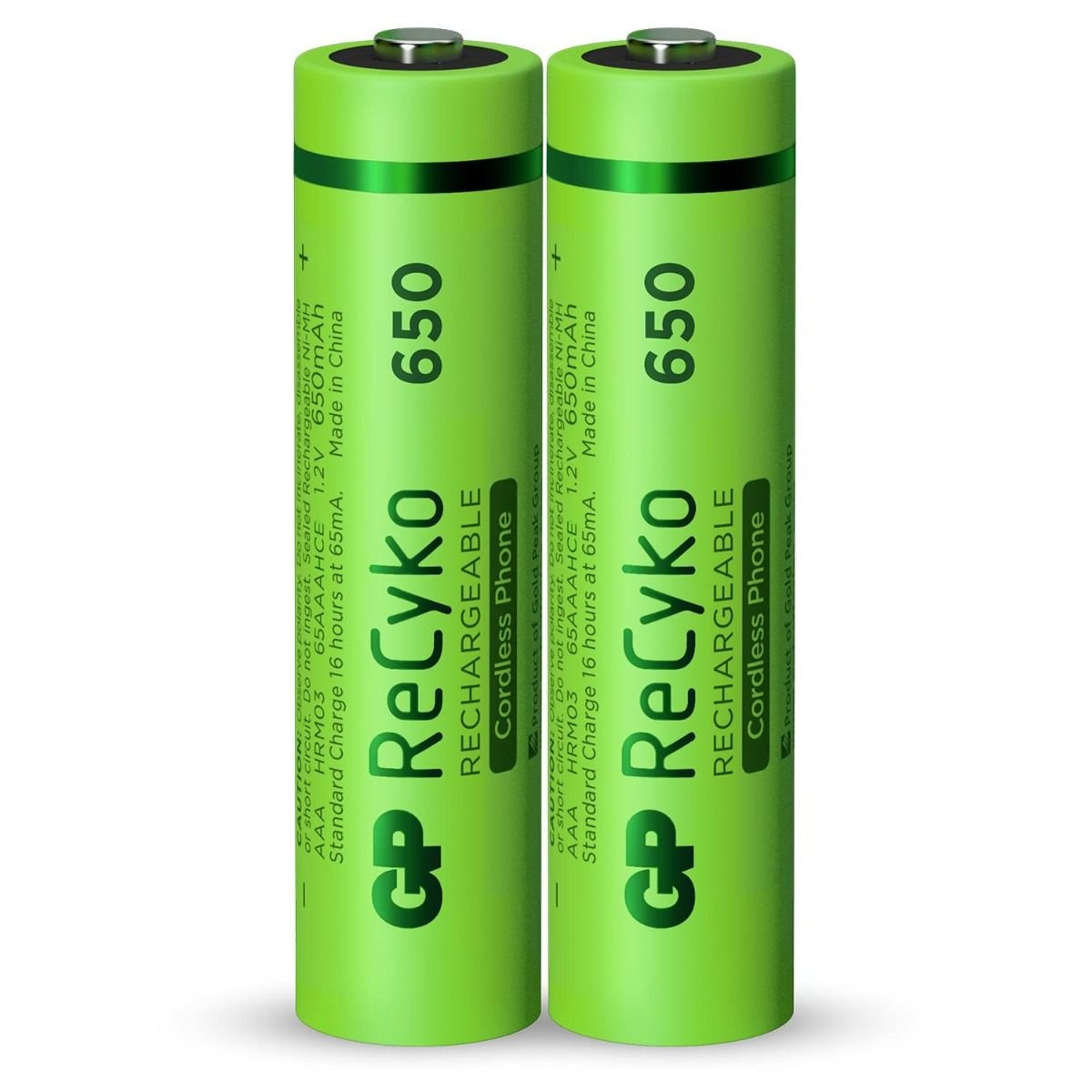 Gp Akku Aaa Micro Nimh 650 Mah 1,2v Recyko 2er Blister