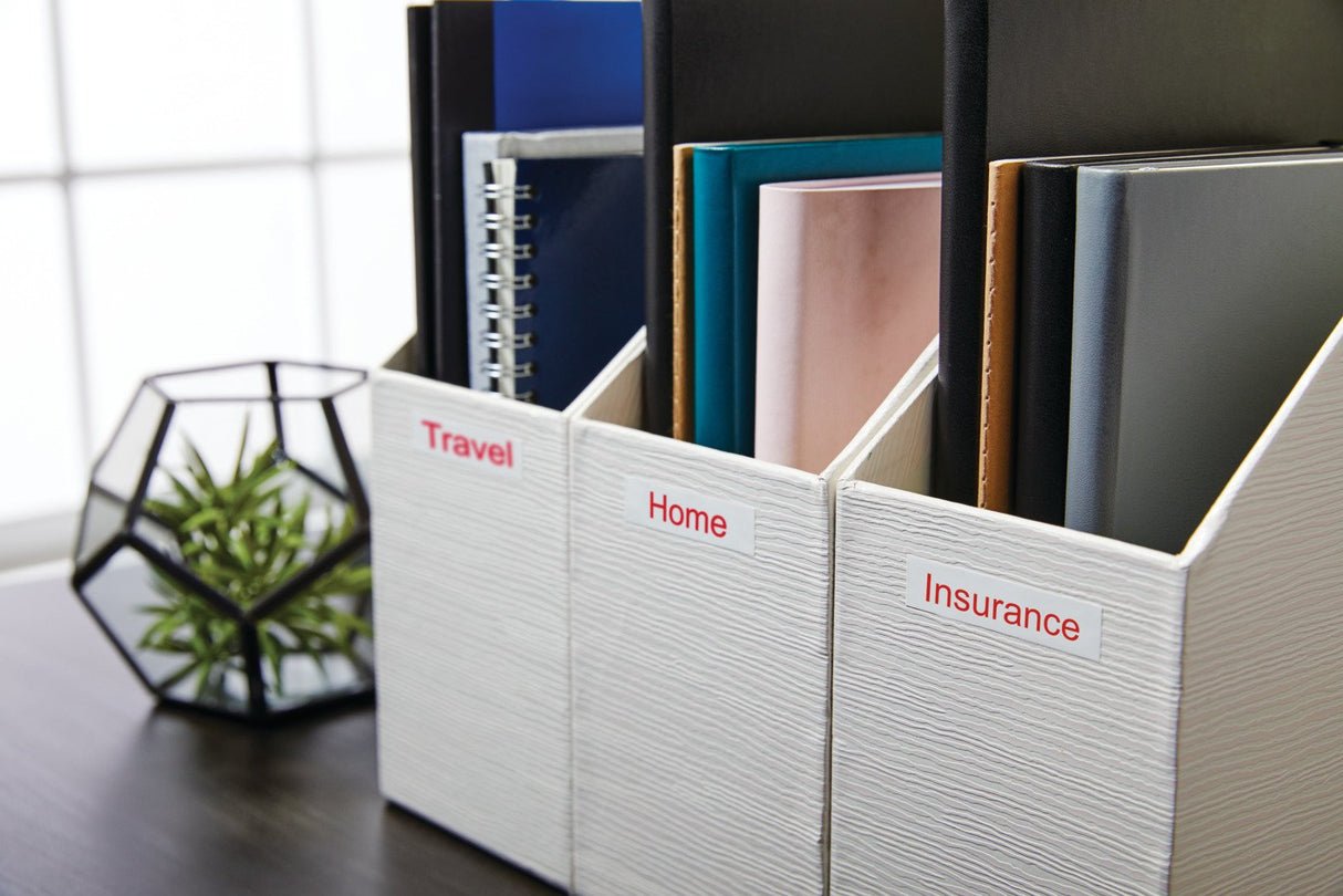 Dymo Cinta Lm D1 12mmx7m Rojo/Blanco