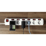 EAN 4047443325488 - Hama 137239 base múltiple 1,4 m 6 salidas AC Interior Blanco imagen 3