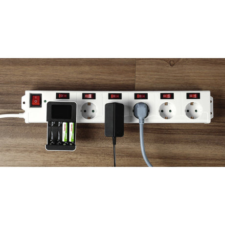 EAN 4047443325488 - Hama 137239 base múltiple 1,4 m 6 salidas AC Interior Blanco imagen 3