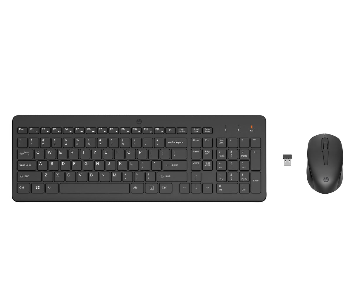 Hp Combinación De Teclado Y Ratón Inalámbricos 330, Juego De Escritorio Negro, Completo (100%), Rf Inalámbrico, Negro, Ratón Incluido