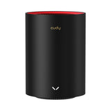 EAN 6971690792954 - Cudy M3000 2-Pack Doble banda (2,4 GHz / 5 GHz) Wi-Fi 6 (802.11ax) Negro, Rojo 1 Interno imagen 2