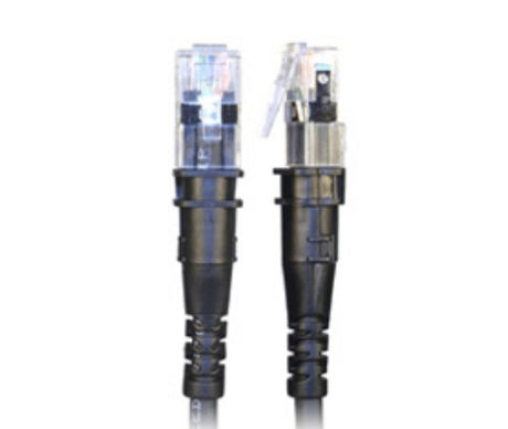 EAN 3700820001849 - PatchSee TP-6A-U/8 cable de red Negro 2,4 m Cat6a U/UTP (UTP) imagen 1
