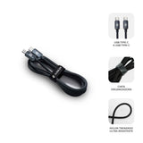 EAN 8436586743536 - SUBBLIM SUBCAB-C06001 cable USB USB 2.0 USB C Negro imagen 3
