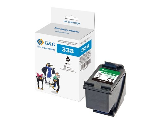 G&G Tintencartucho Compatible Hp 338 C8765ee Xl-Negro