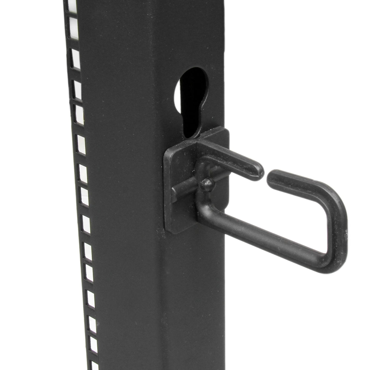 EAN 0065030887168 - StarTech.com 4POSTRACK8U armario rack Rack o bastidor independiente Negro imagen 3