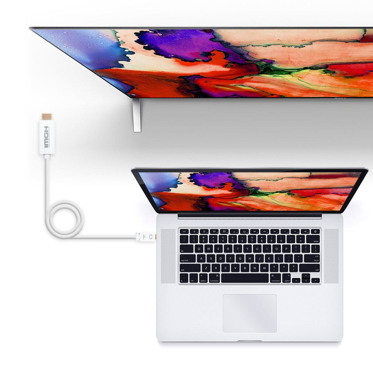 Nanocable Cable Conversor Mini Dp Macho A Hdmi V1.4 Macho 2m - Blanco